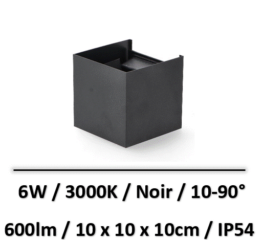 applique-led-noir-ledme
