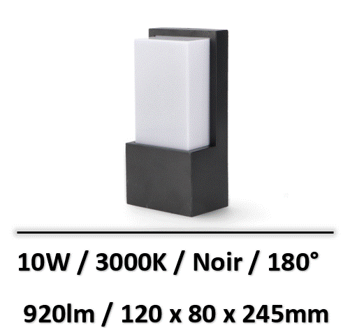applique-led-noir-10W