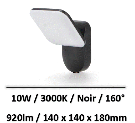applique-led-noir-10W-ledme
