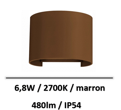 applique-led-marron-beneito-etanche