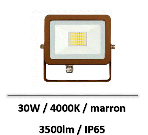 projecteur-led-marron-beneito