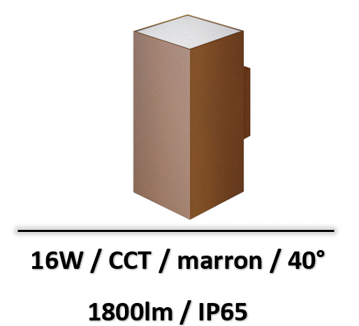 applique-led-marron-16W