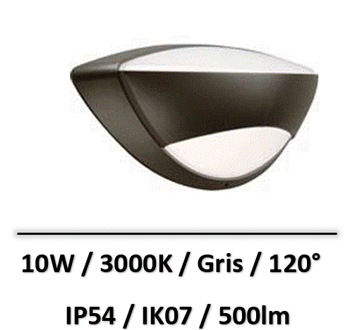 applique-led-grise-10W
