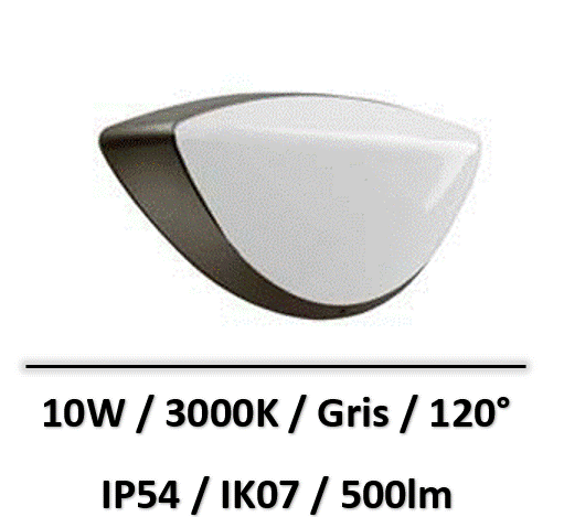 applique-led-grise-10W