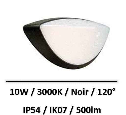 applique-led-noir-lebenoid-10W