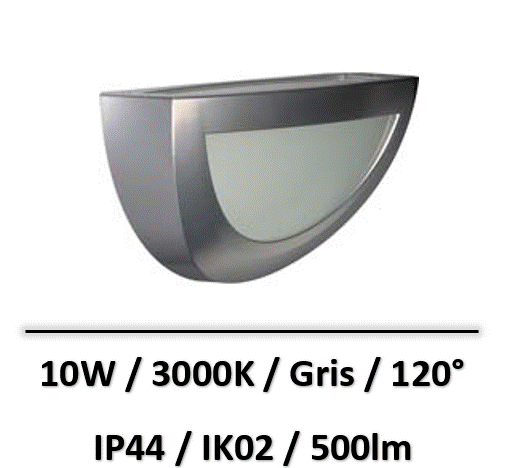 applique-led-grise-10W