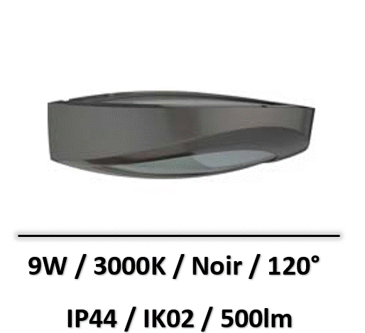 applique-led-noir-9W
