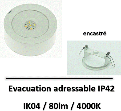eclairage-secours-encastré