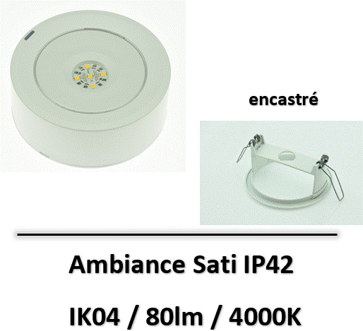 bloc-secours-encastré-sati