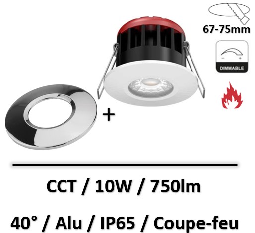 spot-led-coupe-feu-alu-10W