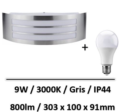 applique-led-grise-9W