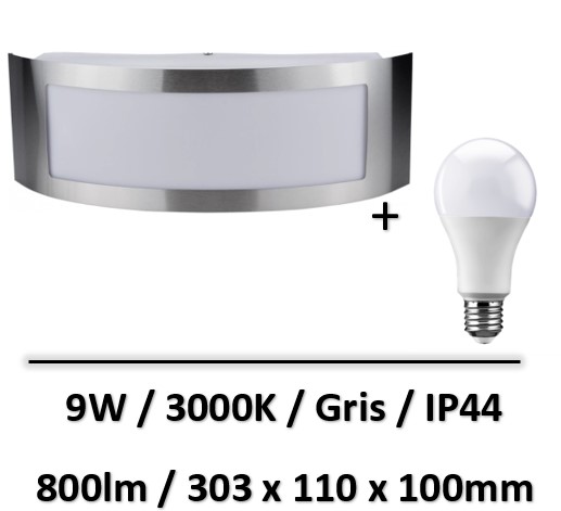 applique-led-grise-9W