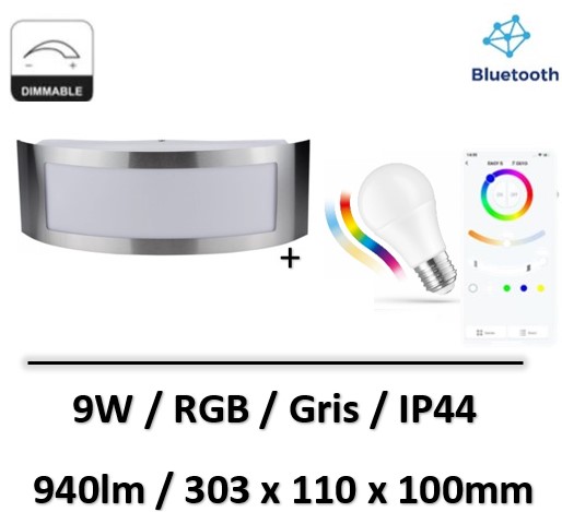 applique-led-RGB-grise