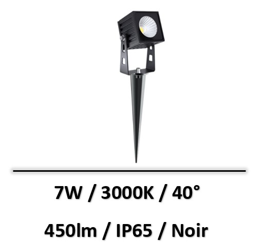 spot-led-sur-piquet-noir-beneito