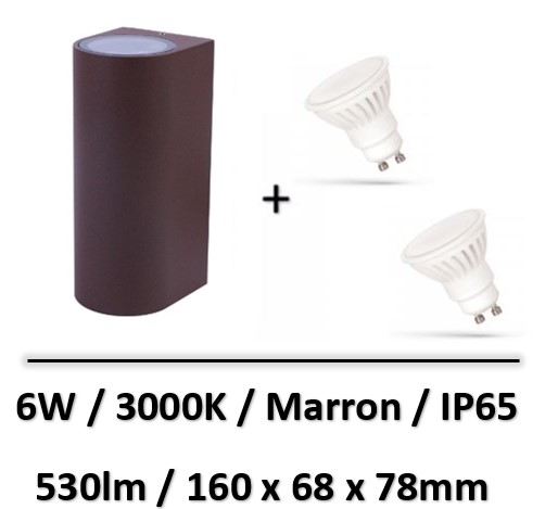 applique-led-marron-6W