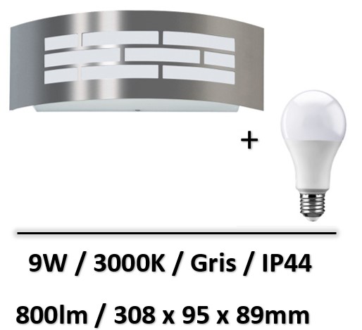 applique-led-gris-8W