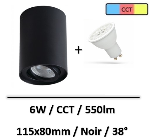 SPOT-saillie-6W-GU10