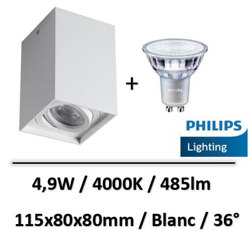 spot-led-saillie-blanc-6W