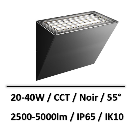 applique-led-comet-noir-beneito-faure