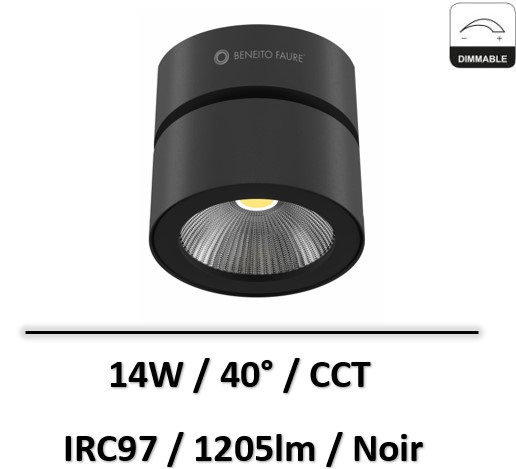 spot-led-saillie-noir-led