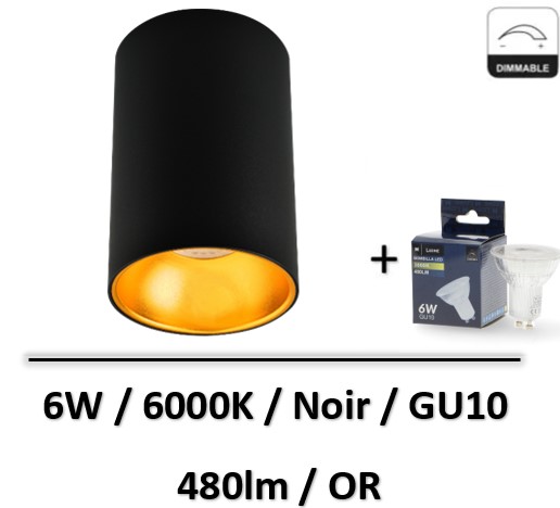 spot-led-saillie-noir-or-arlux