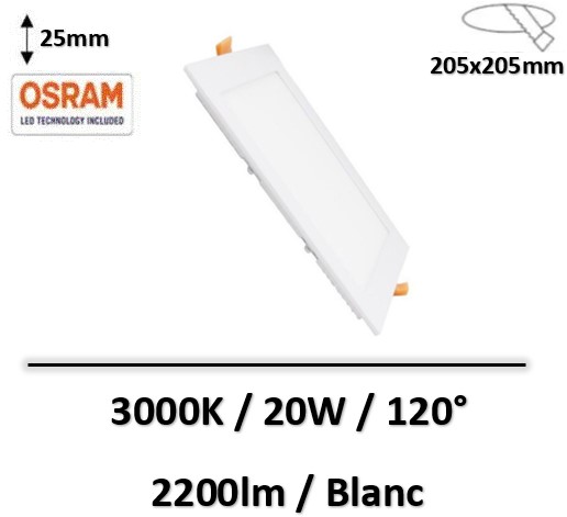 spot-led-carre-osram-blanc