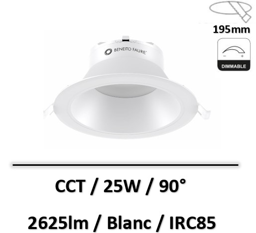 spot-led-blanc-beneito-dimmable