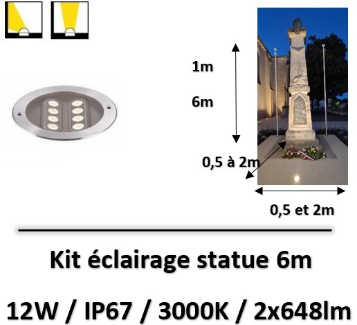 eclairage-statue