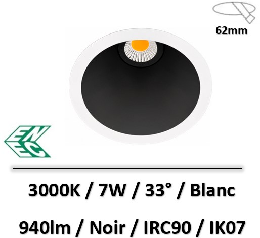 eclairage-spot-led-arkos-blanc-noir
