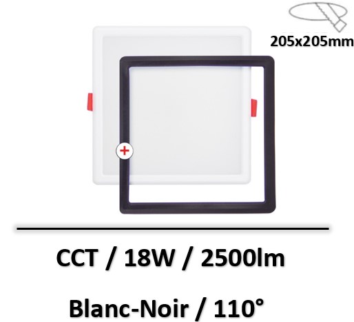 spot-led-carre-noir-blanc-xanlite