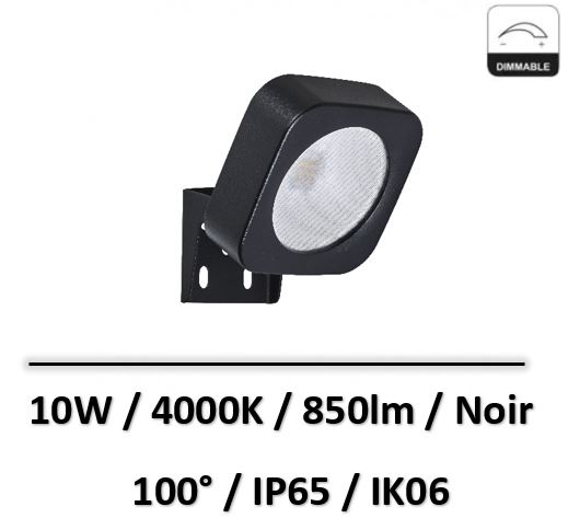 projecteur-aric-led-10w-noir