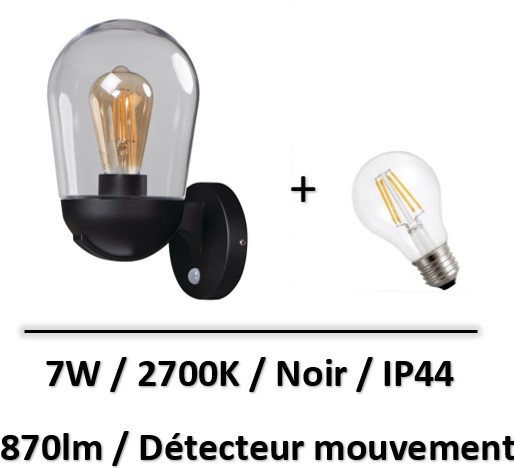 applique-led-kanlux-noir