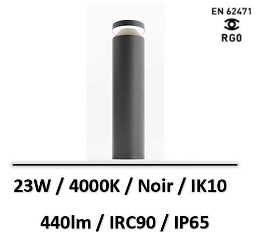 borne-led-noir-side