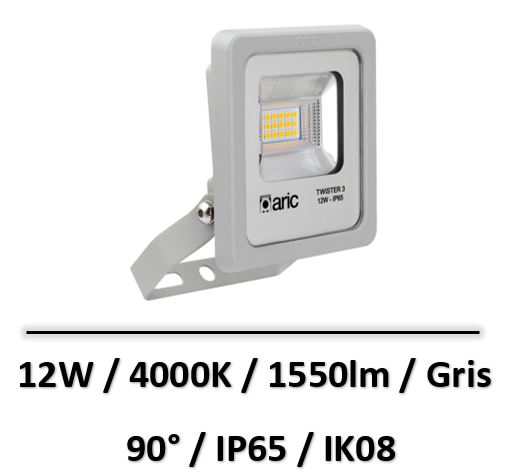 projecteur-aric-gris-12w