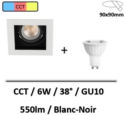 spot-led-CCT-blanc-noir
