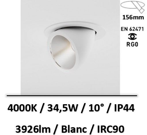 spot-led-escargit-blanc