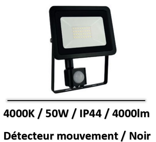 projecteur-led-50W-noir