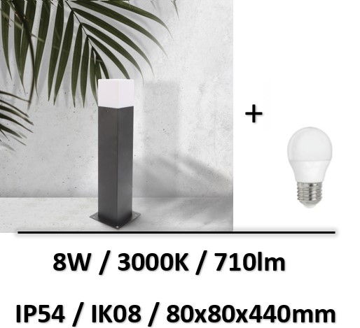 borne-led-noir