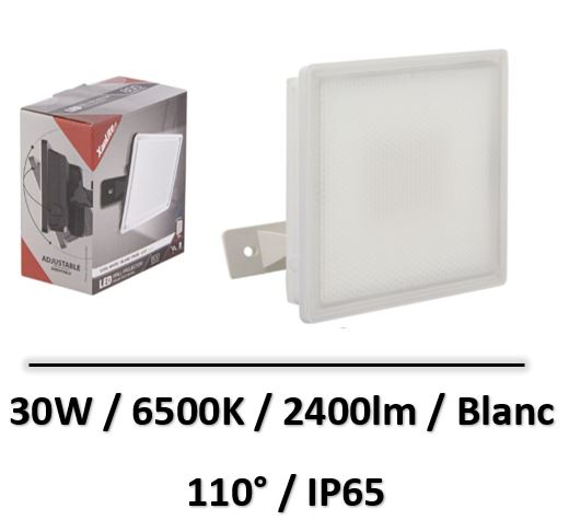 Xanlite - Projecteur LED Mural Blanc, 30 W, 2400 Lumens - PR30WMB