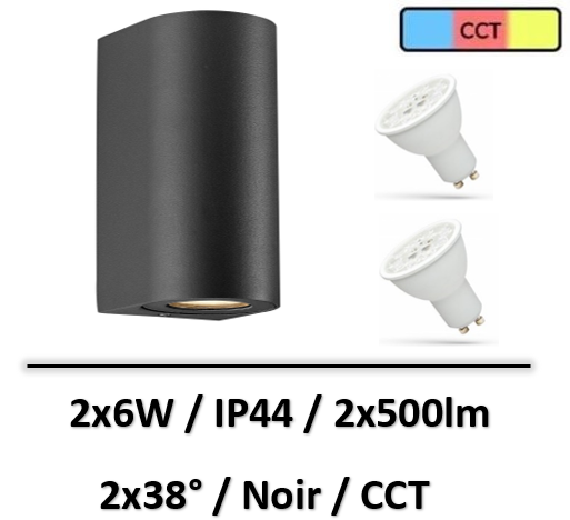 applique-led-noir-canto-nordlux