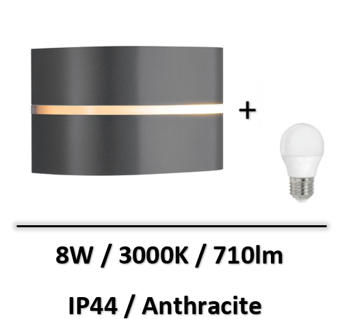 applique-led-nordlux-gris