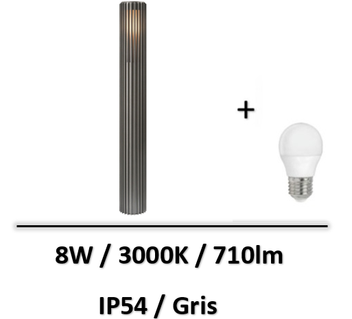 borne-led-grise
