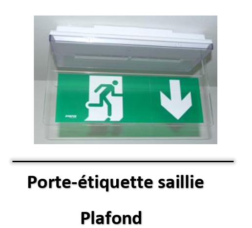 porte-etiquette-plafond-led