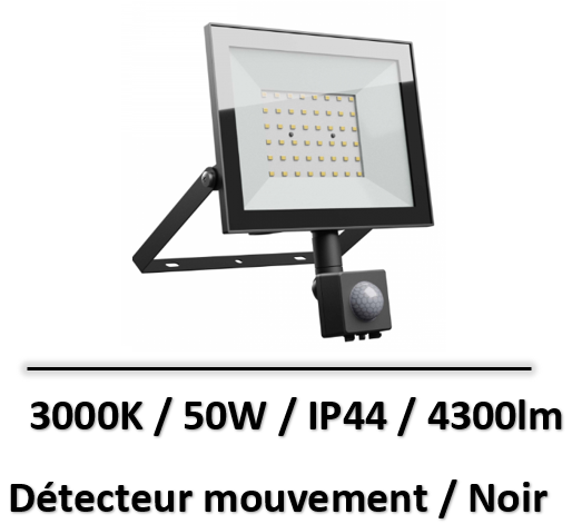 projecteur-led-50W-noir