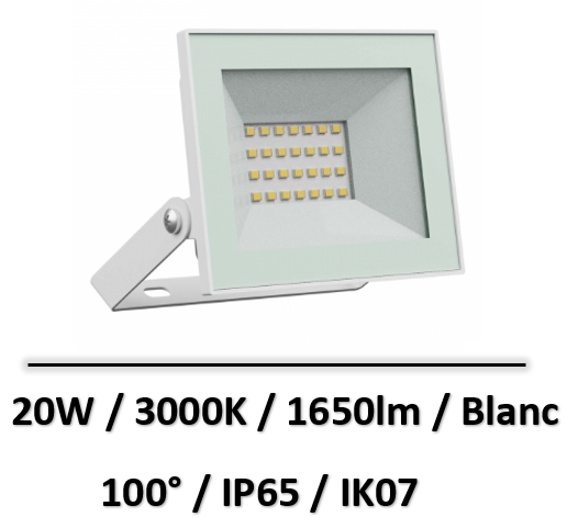 projecteur-led-20W-blanc