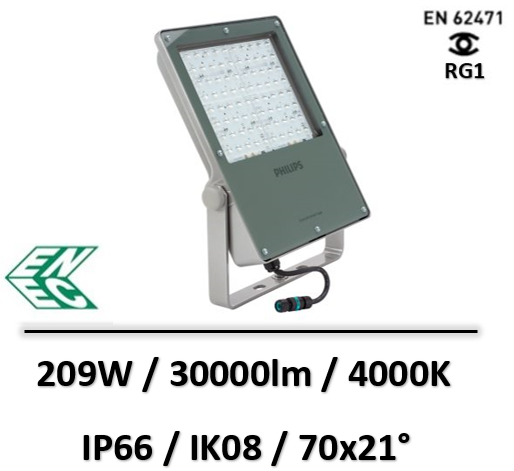 projecteur-led-philips-gris