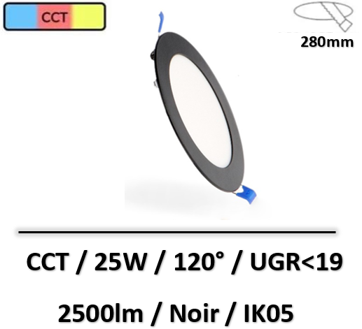 spot-led-CCT-noir-25W