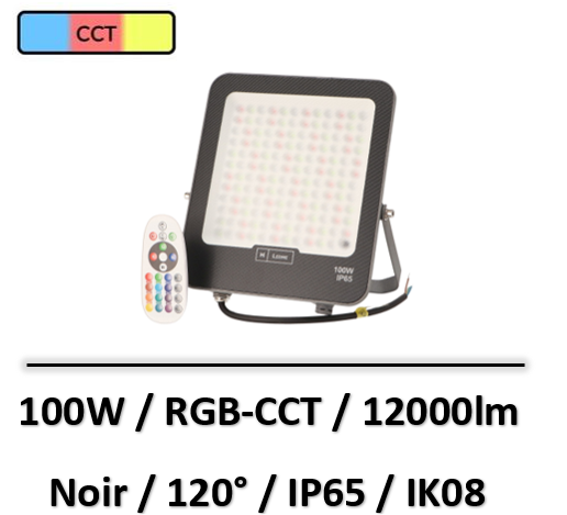 projecteur-led-RGB-ledme-100W