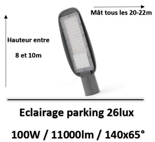 Lampadaire-100W