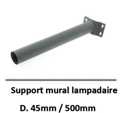 support-mural-lampadire